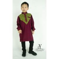 ราคา CY 588 Kurta,Baju Melayu,Kids Budakmuslim Muslimin - Maroon (55053410650)