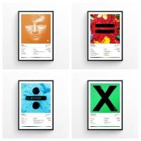 ราคา Ed Sheeran - อัลบั้มรูปภาพ ผ้าแคนวาส พิมพ์ลายเพลง สไตล์มินิมอล สําหรับตกแต่งบ้าน (25656220799)