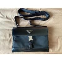 ราคา Prada 2VD044 Nylon and Leather Shoulder Bag 2VD044 มือสองของแท้ 100% (16492116535)