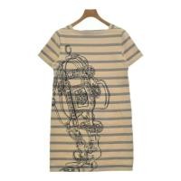 ราคา Hermes Dress gray beige Striped Women Direct from Japan Secondhand (56604006327)