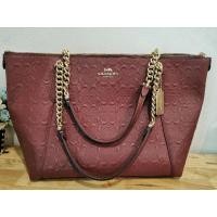 ราคา กระเป๋า​ Coach​ shopping แท้​ มือ​ 2รุ่น AVA CHAIN TOTE IN SIGNATURE LEATHER (COACH #F49499) (26974647139)