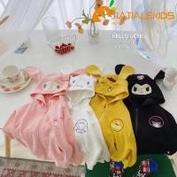 ราคา Ht3 Sanrio Kuromi Cinnamon Pompom Purin เสื้อฮู้ดดี้ แขนยาว มีซิป ลายการ์ตูน ฤดูใบไม้ร่วง สําหรับเด็กผู้หญิง (23573478115)