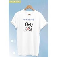 ราคา เสื้อยืดลายสุนัข ไซบีเรียน ฮัสกี้ Husky Dog Tshirt (23645370702)