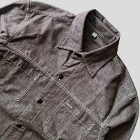 ราคา KEMEJA Uniqlo เสื้อเชิ้ตผู้ชายยีนส์ด้านนอกมือสอง (29137916192)