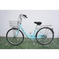 ราคา จักรยานแม่บ้านญี่ปุ่น - ล้อ 26 นิ้ว - ไม่มีเกียร์ - ไฟหน้าอัตโนมัติ - Sentire - สีฟ้า [จักรยานมือสอง] (56452038485)