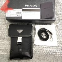 ราคา NewPrada Nylon and Saffiano Leather Smartphone Case . (4583184180)