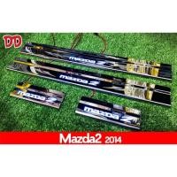 ราคา ชายบันไดมีไฟ กันรอยบันได ชายบันได LED สีฟ้า Mazda 2 2014 (1590732821)