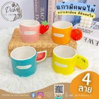 ราคา แก้วมัค ลายผลไม้ แก้วเซรามิคน่ารัก ขนาด 375ml. มีให้เลือก 4 ลาย (22317042651)