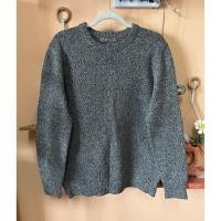 ราคา ส่งต่อ 98% เสื้อคลุมคาร์ดิแกนไหมพรมผ้าวูล คอกลม แบรนด์ GIORDANO ของแท้ หนานิดๆ สีเทา ด้ายดำปนขาว แขนยาว กันหนาว มือสอง (44467313465)