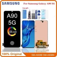ราคา อะไหล่หน้าจอสัมผัสดิจิทัล LCD 6.7 นิ้ว สําหรับ Samsung Galaxy A90 5G A908 A908N A9080 Galaxy A90 (20891269612)