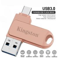 ราคา Kingston Type C OTG Pendrive 64GB 128Gb 256GB 512GB 1TB TypeC แฟลชไดรฟ์ Usb แฟลชไดรฟ์สําหรับโทรศัพท์ Thumb Drive (42075130351)