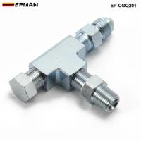 ราคา 1/8NPT to 4AN Turbo Adapter Tee Fitting w/ Block Oil Feed Pressure Sensor EP-CGQ201 (53802667893)