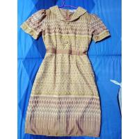 ราคา ส่งฟรี เดรสผ้าไทย ผ้าทอ สวยๆ (7999005791)