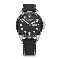 ราคา VICTORINOX Fieldforce Men's Watch with Blue Dial and Brown Leather Strap (43154625993)