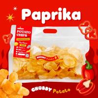 ราคา มันฝรั่งสดทอดกรอบ รสปาปริก้า Chubby Potato Chips (Paprika) (44417806495)