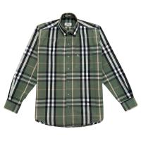 ราคา Burberry Nova Check Green เสื้อเชิ้ตมือสองของแท้ [รอบอก 42"] (54051204592)