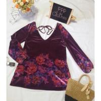 ราคา #ZARA WOMAN Size M เดรสสีชมพูเข้ม ผ้ากำมะหยี่ ผูกโบว์ด้านหลัง กระเป๋า 2ข้าง มือสองค่ะ (รีวิวBy PPP) (2314018961)