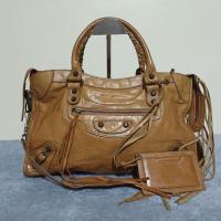 ราคา กระเป๋า BALENCIAGA CITY สีน้ำตาล (งานลุ้น งานหัว งานลุ้นแท้) มือสอง (20473902247)