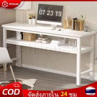 ราคา AiHouse โต๊ะทํางาน2ชั้น มีลิ้นชัก160/140/120CM ห้องนอน สีขาว โต๊ะทำงานไม้ ขาเหล็กเกรดพรีเมียม ติดตั้งง่า สไตล์ยุโรป DESK (44371326964)
