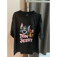 ราคา เสื้อยืดคอกลม สีดำลายtom&jerry อก50-51นิ้ว(ก่อนยืด) ยาว30นิ้ว (24669585224)