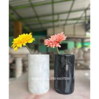 ราคา แจกันดอกไม้หินอ่อน (หินดำ หินขาว) หินแท้ (25008560209)