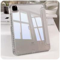 ราคา เคสไอแพดแข็ง 3พับ หลังใส กันการหล่นแอร์ เจน10 2022 เจน9 เจน8 เจน7 10.2 โปร11นิ้ว air5 เจน4 10.9tablet cover ipad case (24892064018)