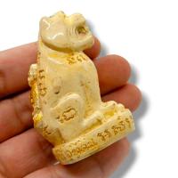 ราคา [99MKAM]รูปหล่อพญาเสือด้านหลังหลวงพ่อปาน(สีขาว) วัดบางนมโค ขนาดสูงประมาณ 3 นิ้ว พุทธคุณเรื่องแคล้วคลาดปลอดภัย (22343036913)