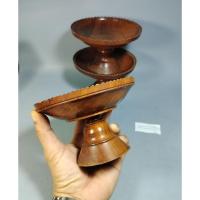 ราคา พานไม้สักแกะสลักของเก่า (23880354352)