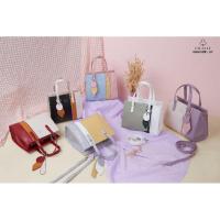 ราคา กระเป๋าถือทูโทนแบรนด์แท้ซีเซล Cicelle ขนาด 10 นิ้ว รหัสรุ่น 6008 (4059412901)