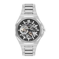 ราคา LEE COOPER รุ่น LC07977.350 นาฬิกาผู้ชาย ระบบAutomatic สีเงิน/ดำ 43mm. (20787467558)