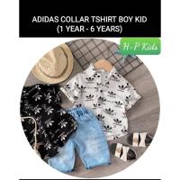 ราคา BAJU BUDAK LELAKI BERKOLAR/ เสื้อยืด ADIDAS COLLAR BOY KIDS (1 ปี - 6 ปี) (26494035649)