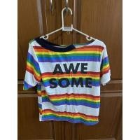 ราคา เสื้อสายรุ้ง เปิดไหล่1ข้าง (4565054550)