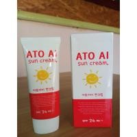ราคา [สินค้าของแท้ 100% ส่งตรงจากเกาหลี] ATO AI SUN CREAM ครีมกันแดด SPF 34 PA++ 60g (5081654262)