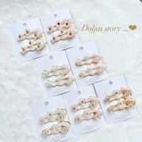 ราคา (ราคา/คู่)งานติดแกรมเวอร์! กิ๊บติดผมดอกไม้ รุ่นก้อนเมฆ กิ๊บปากเป็ดทอง (40673008786)