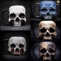 ราคา [CLA] 17oz เรซิ่นกะโหลกถ้วยเบียร์,นักรบไวกิ้ง Skull Mug Tankard, ยุคกลาง Skull Drinkware แก้วสําหรับกาแฟ/Beverage/น้ําผลไม้ [TH] (29476081242)