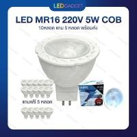ราคา LED MR16 220V 5W COB 10หลอด แถม 5 หลอด พร้อมส่ง (2067650951)