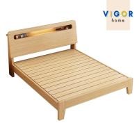ราคา Vigor Home เตียงไม้มาพร้อมมีหัวเตียงเก็บของ สไตล์ญี่ปุ่น มินิมอล ทันสมัย (29506847737)