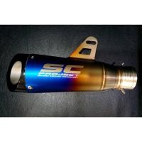 ราคา ปลายท่อ SC ทรง Moto GP ปากฉลาม สีรุ้ง ไทเท งานดี (21552912703)