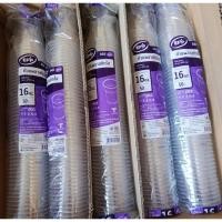 ราคา แก้วน้ำพลาสติกใส GPPS เนื้อแข็ง หนา ขนาด 16 oz. / 22 oz. ปาก 95 mm. บรรจุ 50 ใบ / แถว (40155795986)