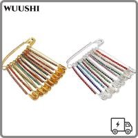 ราคา WUSHI Pins เข็มกลัดเงา Pins เข็มกลัดคริสตัลเทียม เสื้อกันหนาว ผ้าคลุมไหล่ คลิป Rhinestone Safety Pin (50003420212)