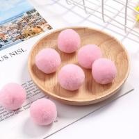 ราคา ปอมปอม ปอมปอมตกแต่ง ปอมปอมไหมพรม ขนาด 3 ซม. สีชมพูอ่อน โทนพาสเทล (1โหล/12ลูก) (3663593902)