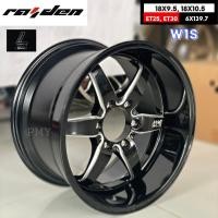 ราคา ล้อแม็กขอบ 18x9.5 ET+25, 18x10.5 ET+30 6รูx139.7 ยี่ห้อ Raiden By Lenso รุ่น W1S สีดำ (ราคาต่อ1วง) (23506322850)
