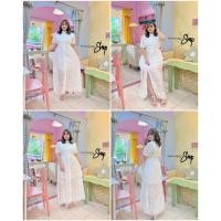 ราคา เดรสลูกไม้ ซับในทั้งตัว งานบุญ งานบวช แนะนำชุดนี้ ชุดออกงานสาวอวบ ชุดออกงานไซส์ใหญ่ ชุดออกงานคนอ้วน เดรสออกงานสาวอวบ (22330210795)