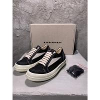 ราคา Rick OWEN RO รองเท้าผ้าใบลําลอง ข้อสั้น ปักลายลูกไม้ (29553341125)