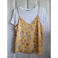 ราคา pull&bear floral tee (18424343946)