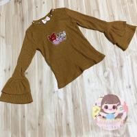 ราคา เสื้อไหมพรมลายทาง แขนกระดิ่ง แต่งตัวรีด Rilakkuma (16244543519)