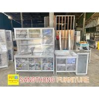 ราคา ชุดครัวสำเร็จรูป อลูมิเนียม ตู้ครัว อ่าง 1 หลุม 150 ซม. พร้อมกับ ตู้วางเตาแก๊ส 120 ซม. (16495223551)