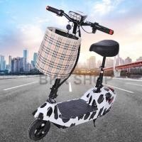 ราคา (ใหม่) สกู๊ตเตอร์ไฟฟ้า Electric Scooter 24V ไฟหน้า LED จักรยานไฟฟ้า สกูดเตอร์ไฟฟ้า E-Scooter มอเตอร์ 350W (21734999133)