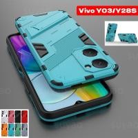 ราคา สําหรับvivo Y03 Y18 SE Y18S Y28 Y28S 2024 โทรศัพท์กรณีSoft Stand HolderปลอกVivoY03 VivoY18 VivoY28SกันกระแทกทหารHeavy Anti-Fallเกราะกันชนpunk Bracket Hardปกหลัง (28358852874)