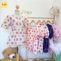 ราคา เสื้อผ้าฝ้ายลายดอกแขนตุ๊กตา ทรงทองกวาว (23963045112)